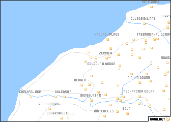 map of Douar Ouled Kaddour